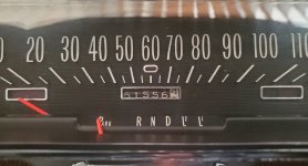 1966 1967 Full Size Car Gauge Cluster