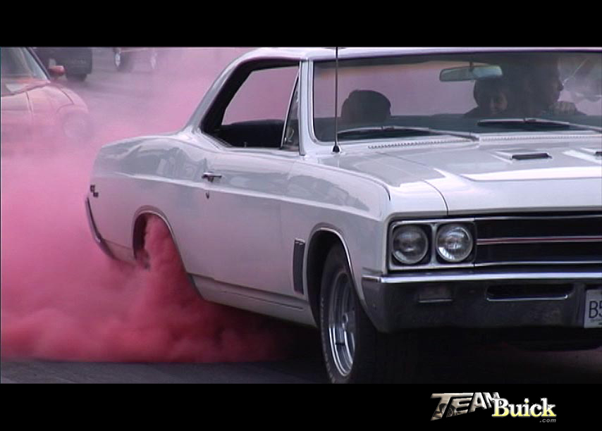 1967 Buick GS400 with red smoke tires!