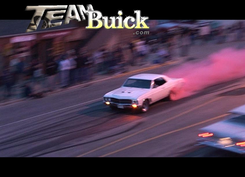 1967 Buick GS400. Downtown with red smoke tires!