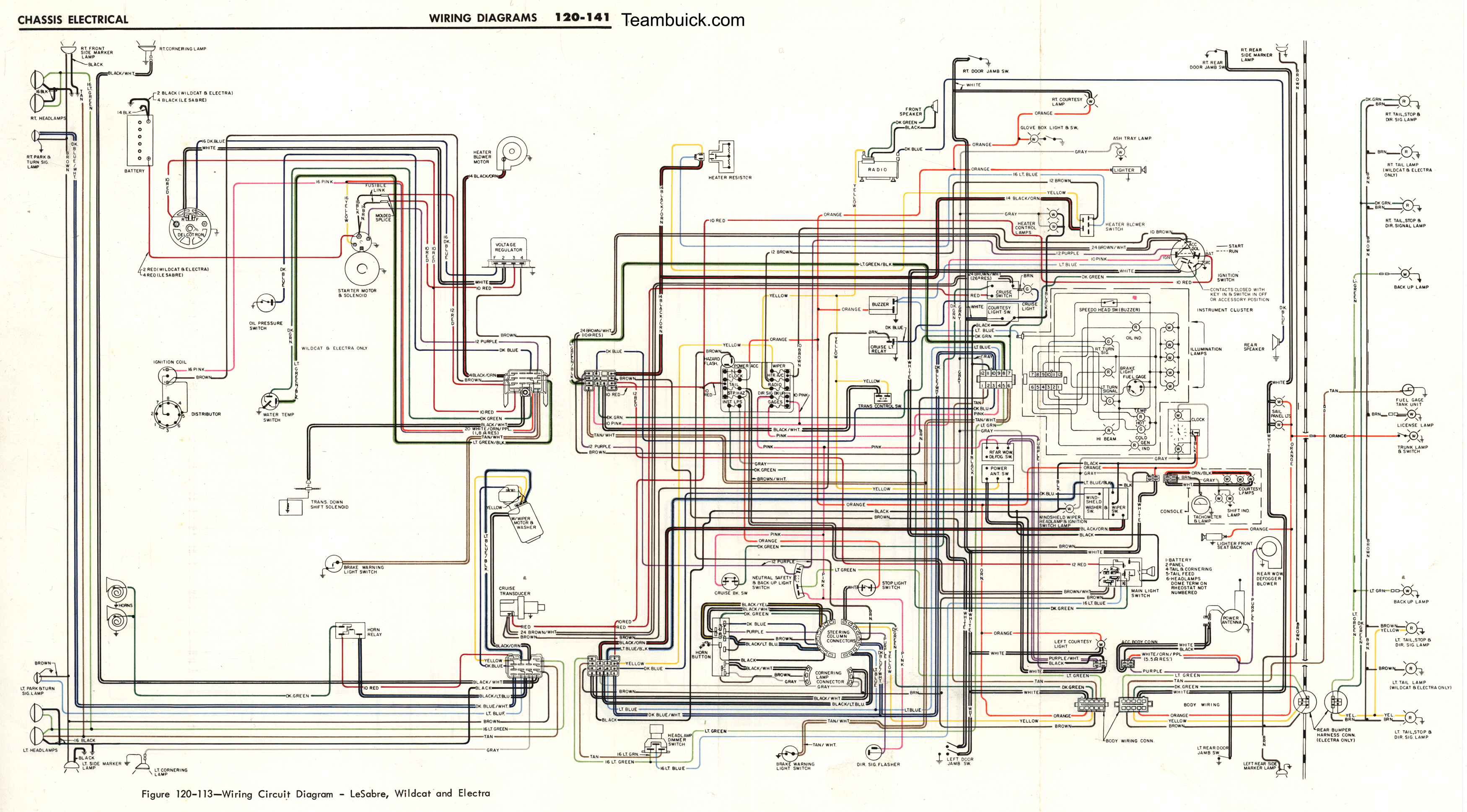 Wiring Circuit Diagrams, 1968 Buick Chassis Manual