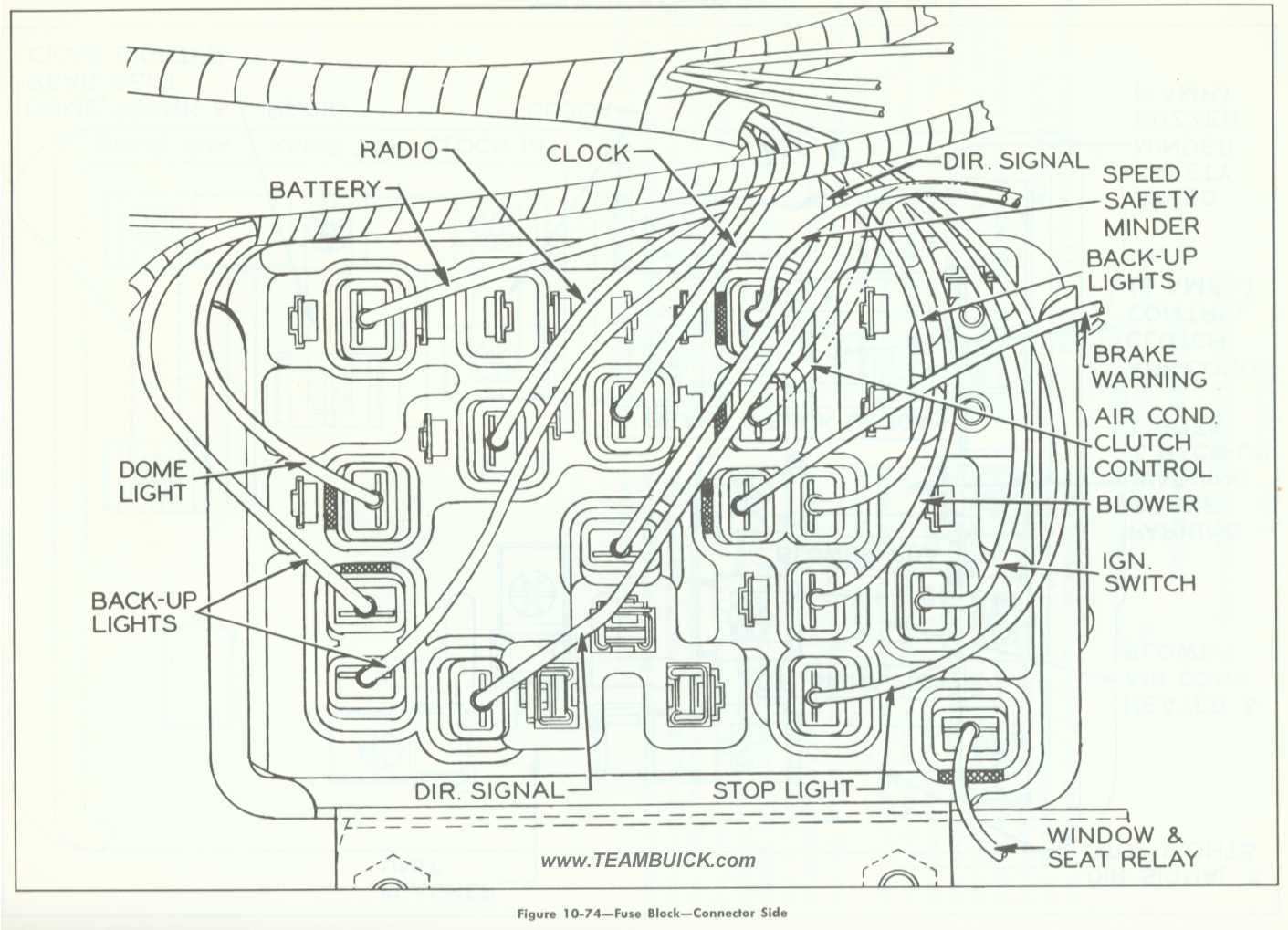 1957 Buick Wiring, Fuse Block