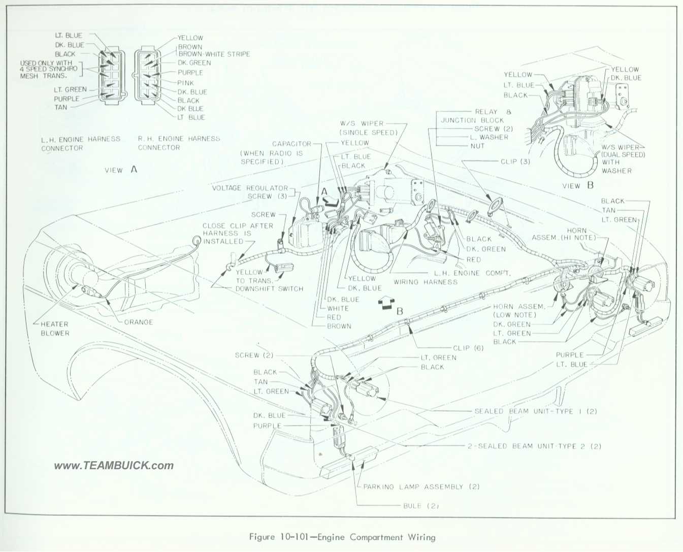 1964 Buick Engine Compartment Wiring