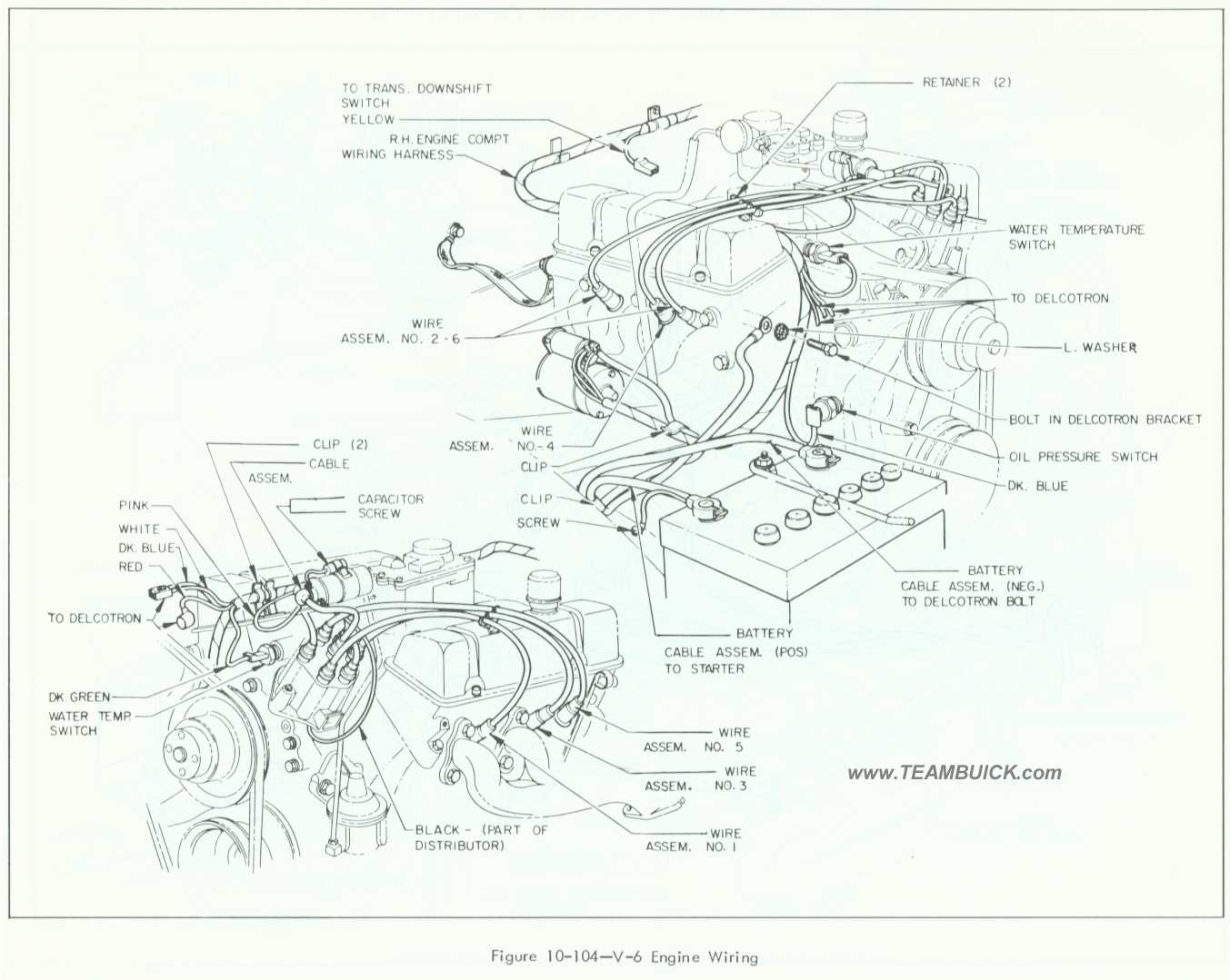 1964 Buick V-6 Engine Wiring