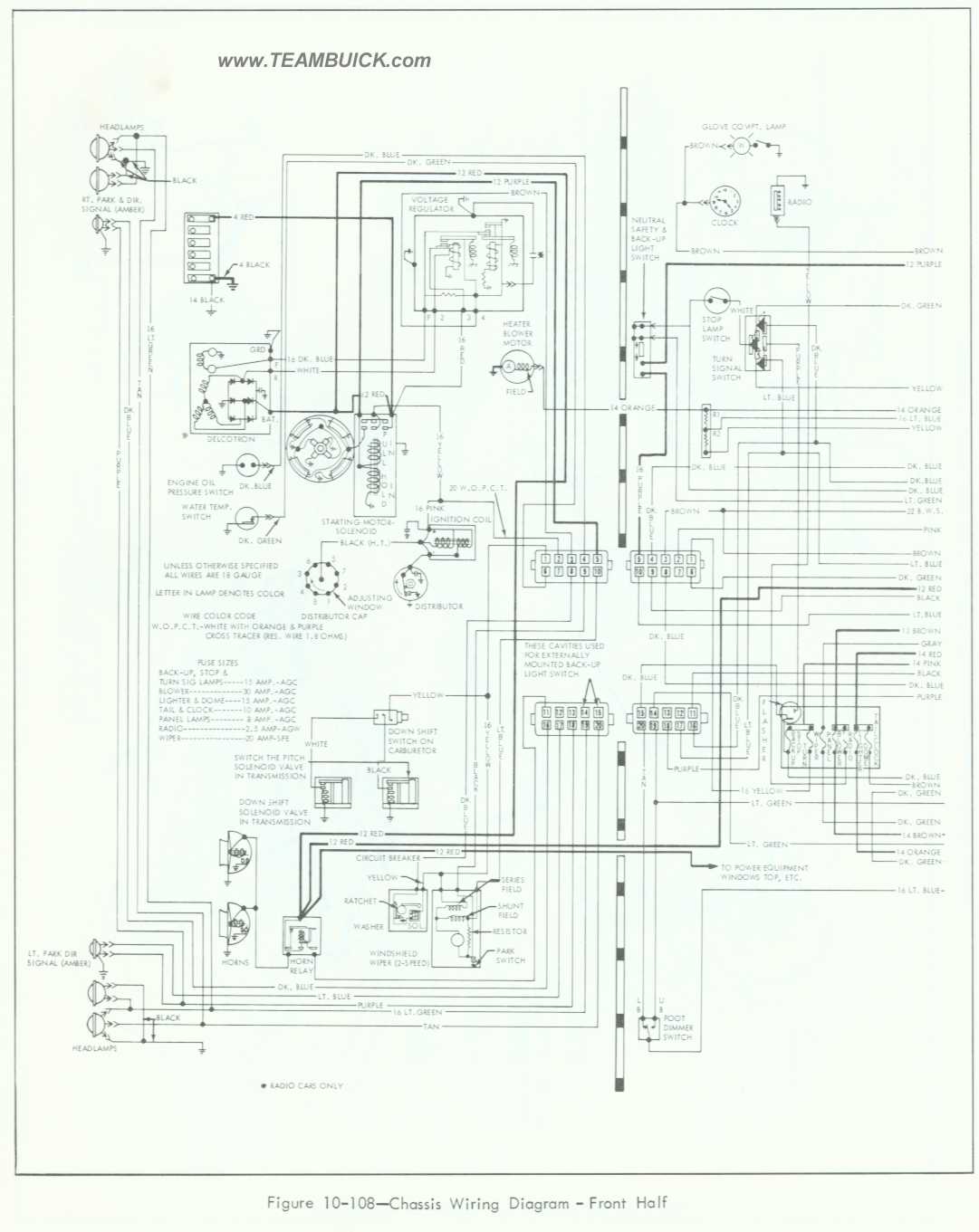 1964 Buick Special - Skylark Wiring Diagram, Front Half 64 buick skylark wiring diagram 