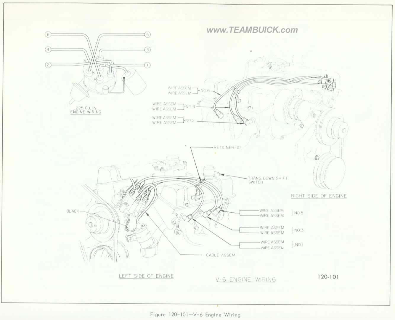 1966 Buick V-6 Engine Wiring