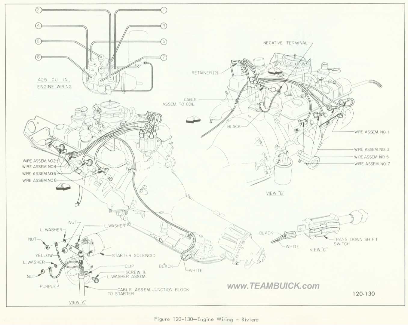 1966 Buick Riviera, Engine Wiring