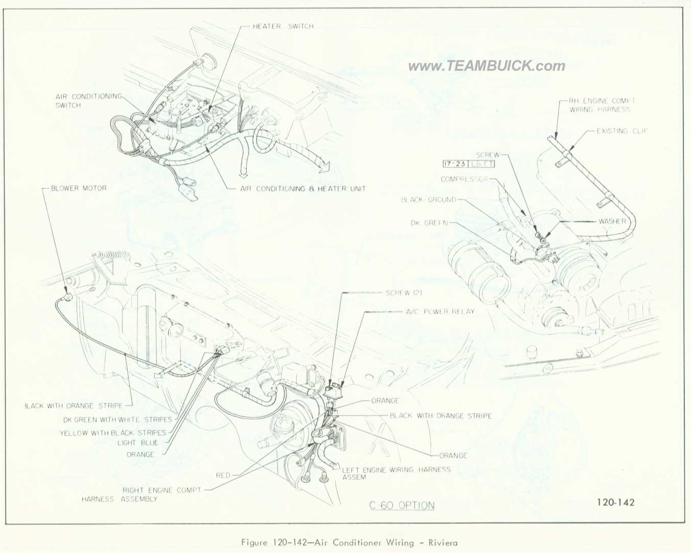 1966 Buick Riviera, Air Conditioner Wiring