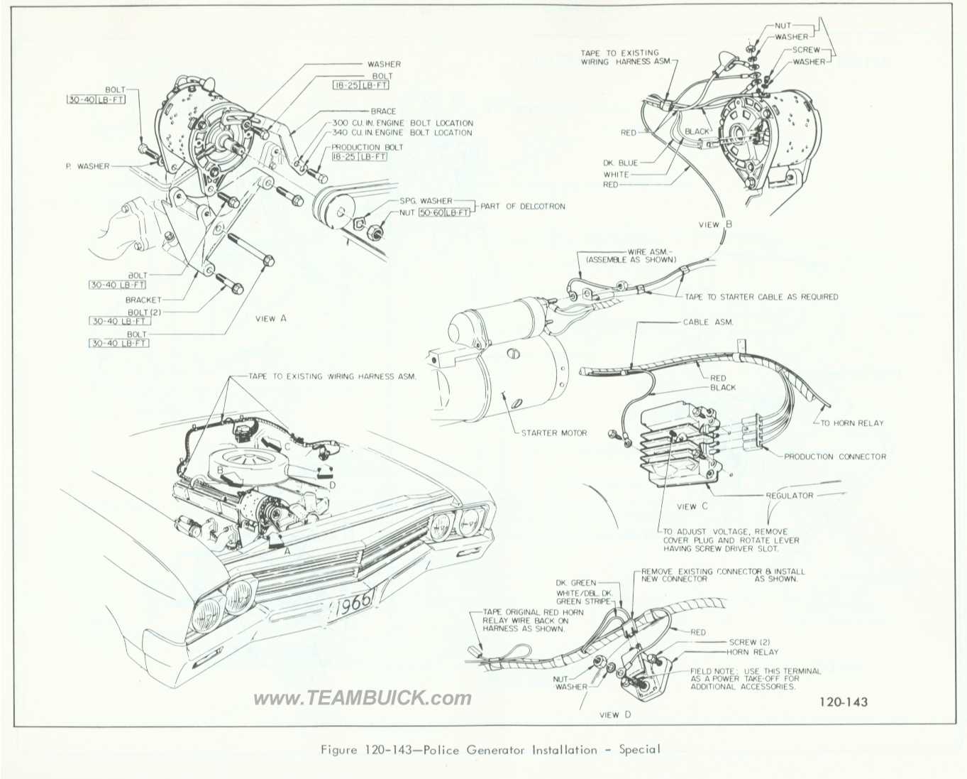 1966 Buick Special, Police Generator Installation